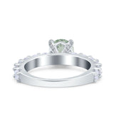 Round Natural Stone Cathedral Ring