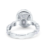 Oval Natural Stone Art Deco Ring