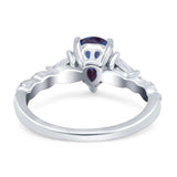 Art Deco Teardrop Pear Ring