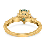 Art Deco Teardrop Pear Ring