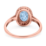 Art Deco Oval Natural Stone Wedding Ring
