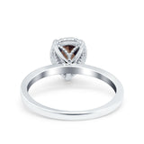 Pear Teardrop Natural Stone Solitaire Ring