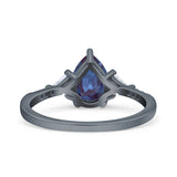 Pear Teardrop Vintage Style Ring