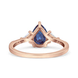 Pear Teardrop Vintage Style Ring