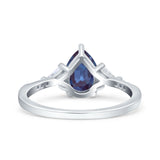 Pear Teardrop Vintage Style Ring