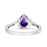 Pear Teardrop Vintage Style Ring