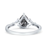 Pear Teardrop Vintage Style Ring