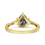 Pear Teardrop Vintage Style Ring