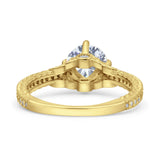 Art Deco Round Vintage Style Ring