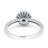 Art Deco Round Halo Vintage Ring