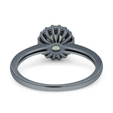 Art Deco Round Halo Vintage Ring