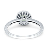 Art Deco Round Halo Vintage Ring