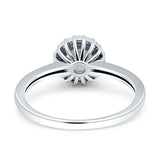 Art Deco Round Halo Vintage Ring