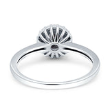 Art Deco Round Halo Vintage Ring