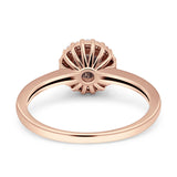 Art Deco Round Halo Vintage Ring