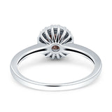 Art Deco Round Halo Vintage Ring