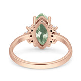 Art Deco Marquise Vintage Style Tapered Ring