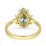 Art Deco Marquise Vintage Style Tapered Ring