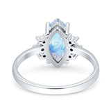 Art Deco Marquise Vintage Style Tapered Ring