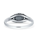 Oxidized Twisted Rope & Leaf Oxidized Ring