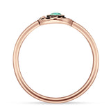 Round Turquoise Horseshoe Ring