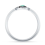 Round Turquoise Horseshoe Ring
