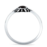 Oxidized Sun Ring
