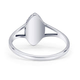 Marquise Lab Created White Opal Ring