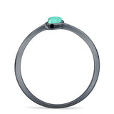 Oxidized Heart Ring