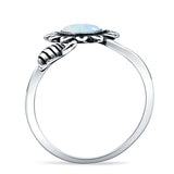 Oxidized Flower & Bee Oxidized Ring