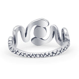 Oxidized Snake Ring