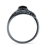 Oxidized Silver Spoon Oxidized Ring