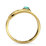Oxidized Safety Pin Oxidized Ring