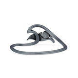 Dolphin & Wave Ring