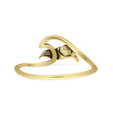 Dolphin & Wave Ring