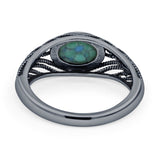 Oval Turquoise Ring