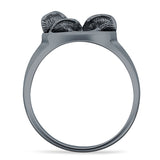 Octopus Tentacles Seawave Oxidized Ring