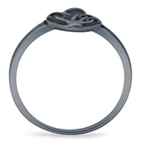 Oval Oxidized Mushroom Ring
