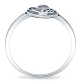 Oval Oxidized Mushroom Ring
