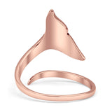  Oxidized Whale Tail Ring