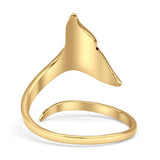  Oxidized Whale Tail Ring