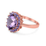 Art Deco Oval Natural Stone Ring