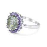 Art Deco Oval Natural Stone Ring