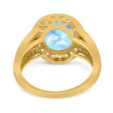 Art Deco Oval Natural Stone Ring