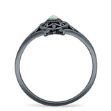 Oxidized Turtle Ring
