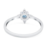 Minimalist Round Natural Stone Ring