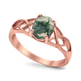 Oval Celtic Trinity Knot Ring