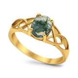 Oval Celtic Trinity Knot Ring