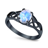 Oval Celtic Trinity Knot Ring
