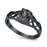 Oval Celtic Trinity Knot Ring